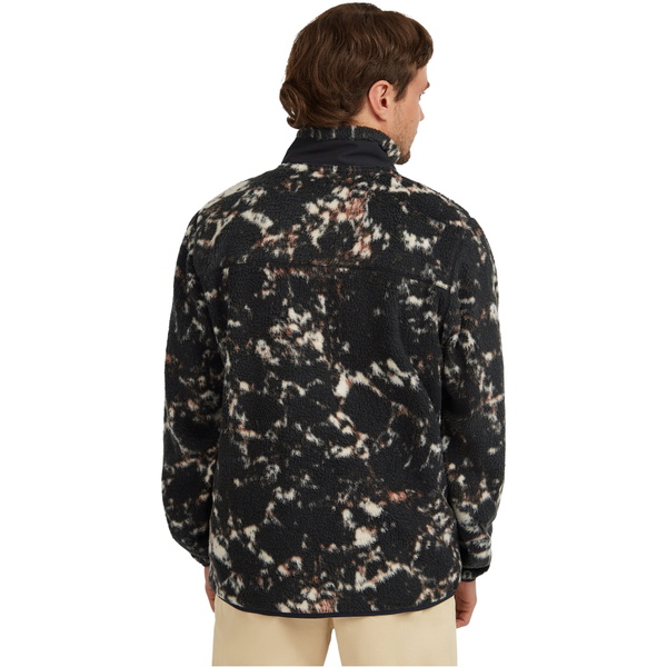 2025 O'Neill Mens Must-Have High Pile Full Zip Fleece 2350133 - Black / Beige Quarry